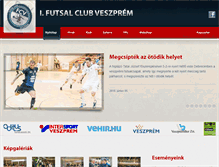 Tablet Screenshot of futsalveszprem.hu